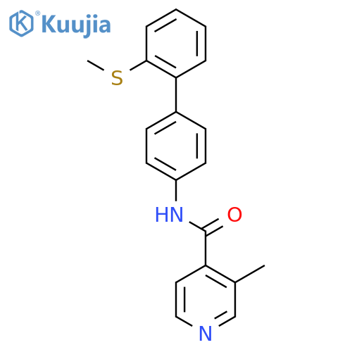 4-Pyridinecarboxamide, 3-methyl-N-[2'-(methylthio)[1,1'-biphenyl]-4-yl]- structure