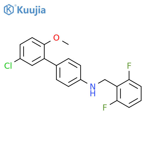 [1,1'-Biphenyl]-4-amine,5'-chloro-N-[(2,6-difluorophenyl)methyl]-2'-methoxy- structure