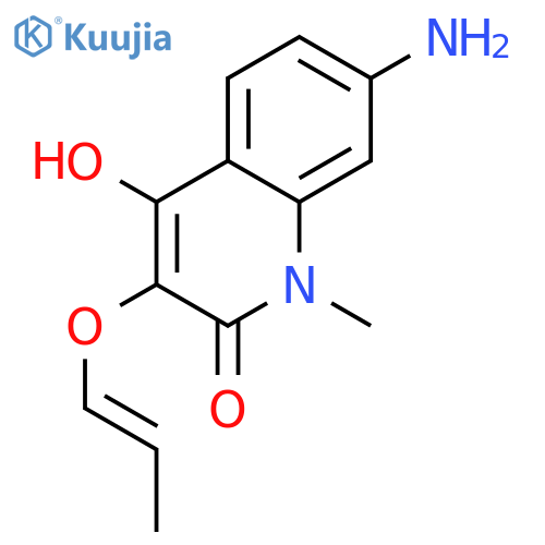 2(1H)-Quinolinone, 7-amino-4-hydroxy-1-methyl-3-(1-propenyloxy)- structure