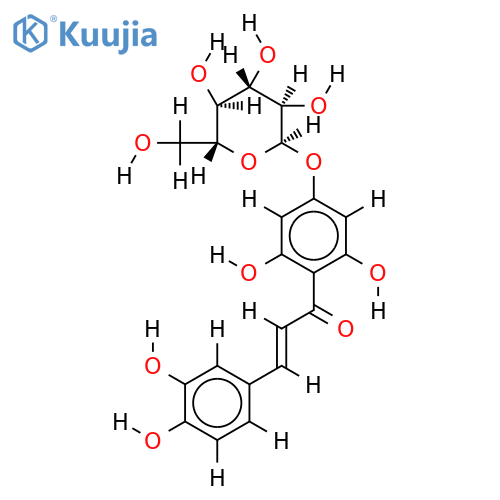 3,4,2',4',6'-Pentahydroxychalcon-4'-glucosid structure