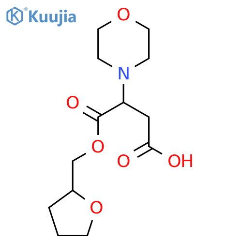 3-(Morpholin-4-yl)-4-oxo-4-(tetrahydrofuran-2-ylmethoxy)butanoic acid structure