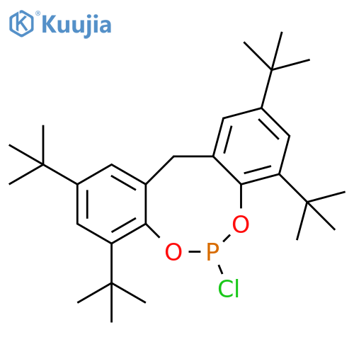 12H-Dibenzo[d,g][1,3,2]dioxaphosphocin, 6-chloro-2,4,8,10-tetrakis(1,1-dimethylethyl)- structure