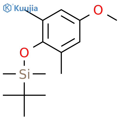 Silane, (1,1-dimethylethyl)(4-methoxy-2,6-dimethylphenoxy)dimethyl- structure