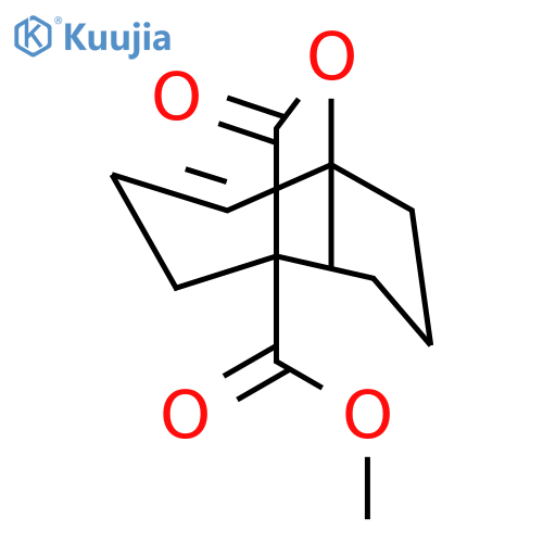 9-Oxabicyclo[3.3.2]dec-2-ene-5-carboxylic acid, 1-methyl-10-oxo-,methyl ester structure