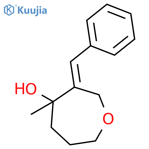 4-Oxepanol, 4-methyl-3-(phenylmethylene)-, (3E)- structure