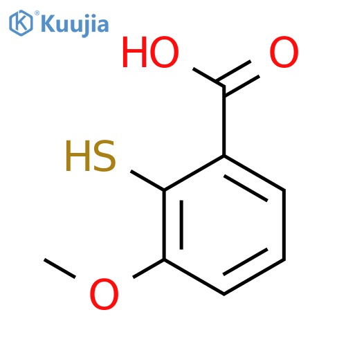 BENZOIC ACID, 2-MERCAPTO-3-METHOXY- structure