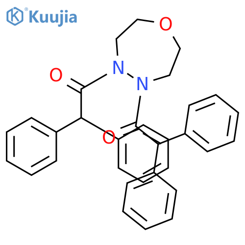 1,4,5-Oxadiazepine, 4,5-bis(diphenylacetyl)hexahydro- structure