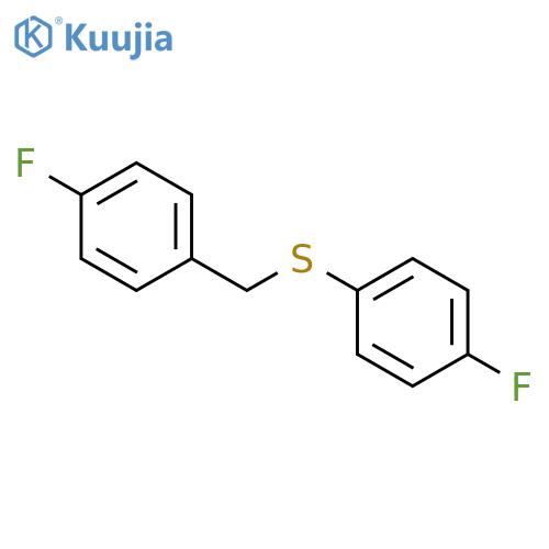 Benzene, 1-fluoro-4-[[(4-fluorophenyl)methyl]thio]- structure