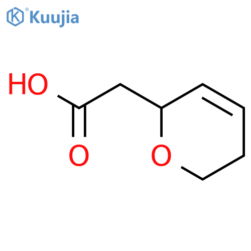 2H-Pyran-2-acetic acid, 5,6-dihydro- structure