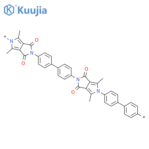 POLY[(1,3-DIMETHYL-4,6-DIOXOPYRROLO[3,4-C]PYRROLE-2,5(4H,6H)-DIYL)[1,1'-BIPHENYL]-4,4'-DIYL(4,6-DIMETHYL-1,3-DIOXOPYRROLO[3,4-C]PYRROLE-2,5(1H,3H)-DIYL)[1,1'-BIPHENYL]-4,4'-DIYL] structure