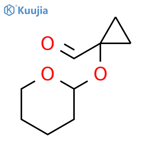 Cyclopropanecarboxaldehyde, 1-[(tetrahydro-2H-pyran-2-yl)oxy]- structure