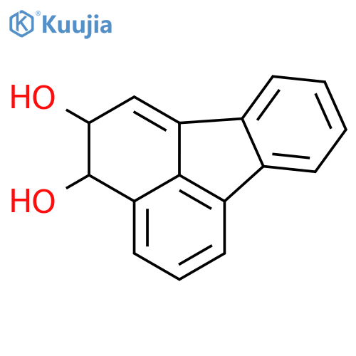 2,3-dihydrofluoranthene-2,3-diol structure