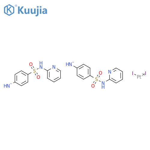 Platinum,bis(4-amino-N-2-pyridinylbenzenesulfonamide-N4)diiodo-, (SP-4-2)- (9CI) structure