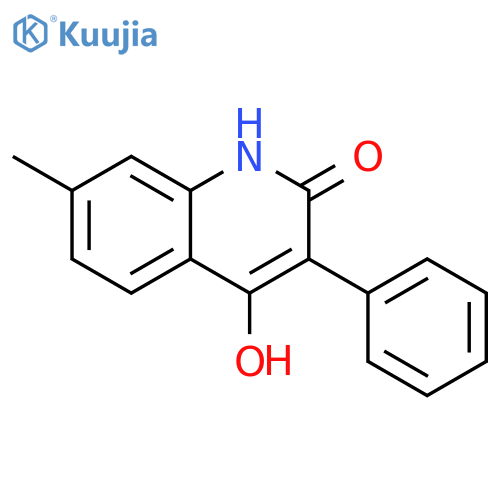2(1H)-Quinolinone,4-hydroxy-7-methyl-3-phenyl- structure