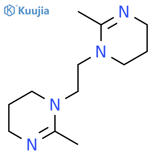PYRIMIDINE, 1,1'-(1,2-ETHANEDIYL)BIS[1,4,5,6-TETRAHYDRO-2-METHYL- structure