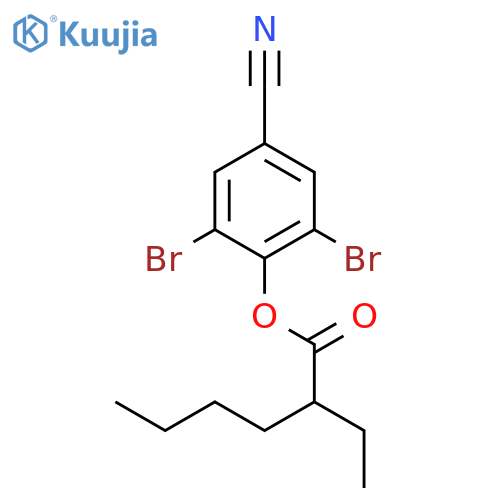 HEXANOIC ACID, 2-ETHYL-, 2,6-DIBROMO-4-CYANOPHENYL ESTER structure