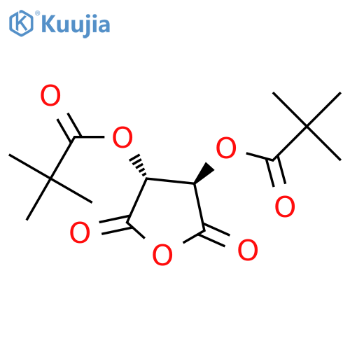 (3R-trans)-2,2-Dimethylpropanoic acid tetrahydro-2,5-dioxo-3,4-furandiyl ester structure