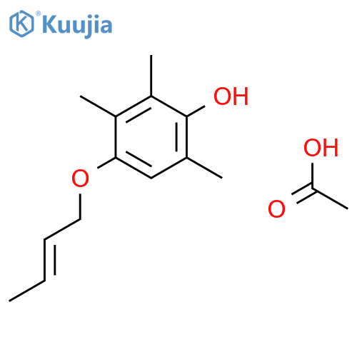 Acetic acid;4-but-2-enoxy-2,3,6-trimethylphenol structure