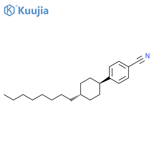 Benzonitrile, 4-(trans-4-octylcyclohexyl)- structure