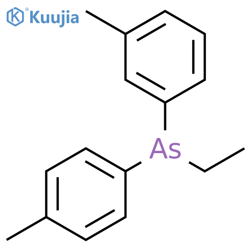 Ethyl(3-methylphenyl)(4-methylphenyl)arsane structure