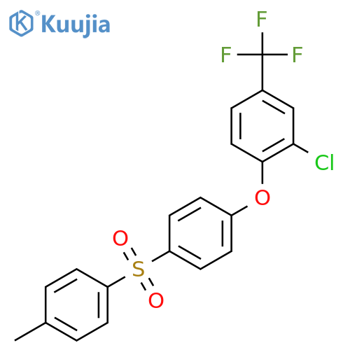 Benzene,1-[2-chloro-4-(trifluoromethyl)phenoxy]-4-[(4-methylphenyl)sulfonyl]- structure