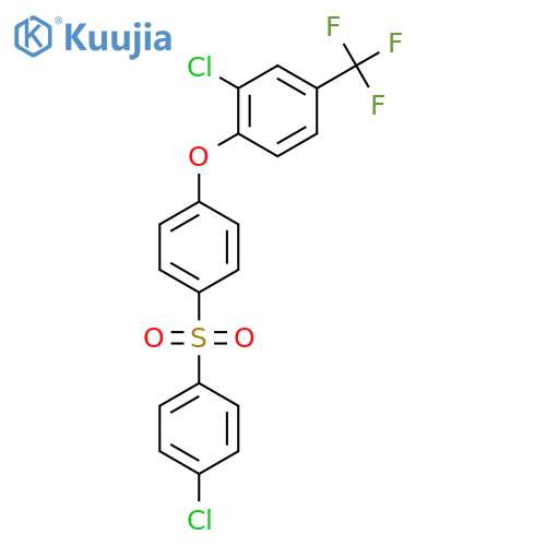 Benzene,1-[(4-chlorophenyl)sulfonyl]-4-[2-chloro-4-(trifluoromethyl)phenoxy]- structure