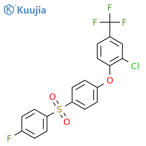 Benzene,1-[2-chloro-4-(trifluoromethyl)phenoxy]-4-[(4-fluorophenyl)sulfonyl]- structure