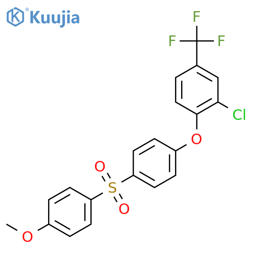 Benzene,1-[2-chloro-4-(trifluoromethyl)phenoxy]-4-[(4-methoxyphenyl)sulfonyl]- structure