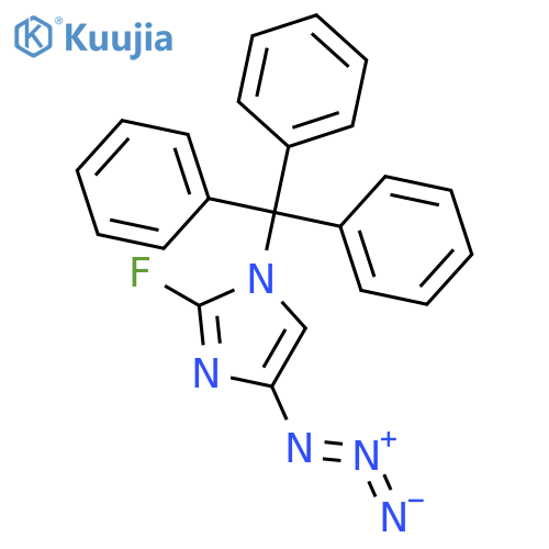 1H-IMIDAZOLE, 4-AZIDO-2-FLUORO-1-(TRIPHENYLMETHYL)- structure