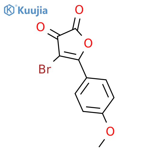 4-Bromo-5-(4-methoxyphenyl)furan-2,3-dione structure