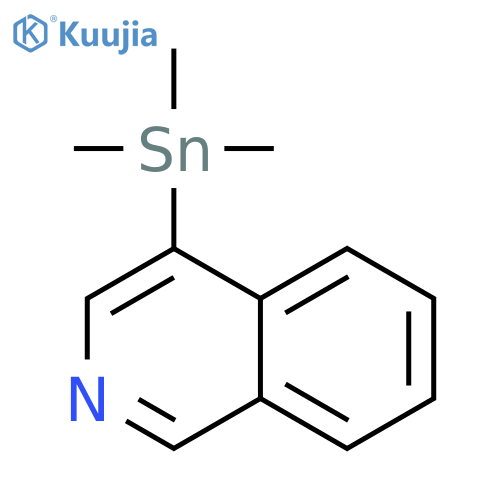 Isoquinoline, 4-(trimethylstannyl)- structure