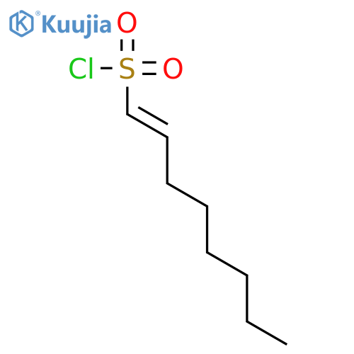 1-Octene-1-sulfonyl chloride, (E)- structure