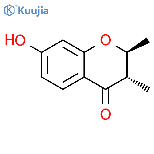 4H-1-BENZOPYRAN-4-ONE, 2,3-DIHYDRO-7-HYDROXY-2,3-DIMETHYL-, TRANS- structure