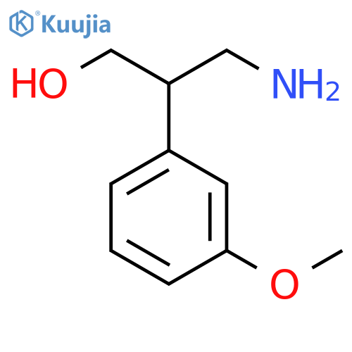 3-amino-2-(3-methoxyphenyl)propan-1-ol structure