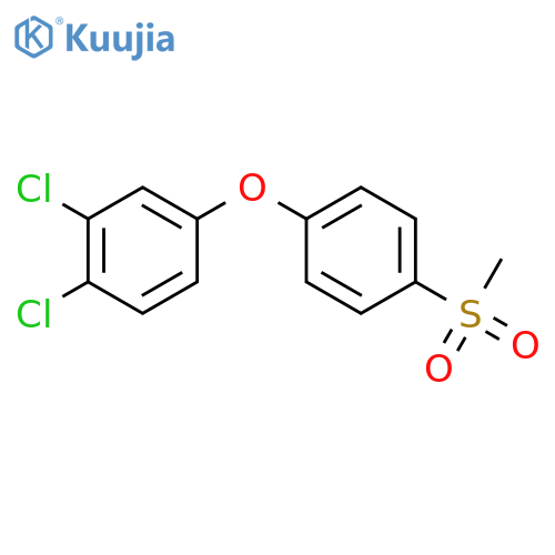 1,2-dichloro-4-[4-(methylsulfonyl)phenoxy]benzene structure