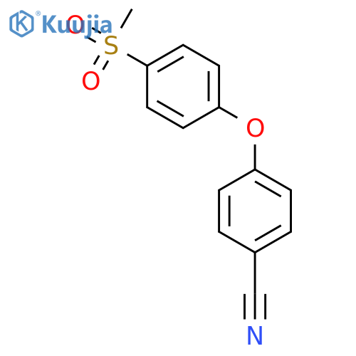 4-[4-(methylsulfonyl)phenoxy]benzonitrile structure