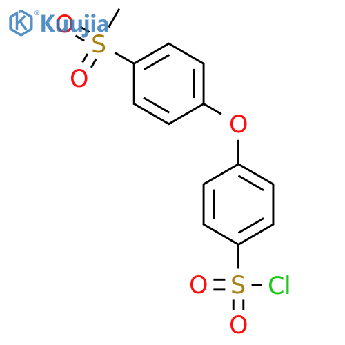 Benzenesulfonyl chloride, 4-[4-(methylsulfonyl)phenoxy]- structure