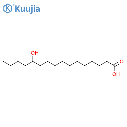 Hexadecanoic acid, 12-hydroxy- structure