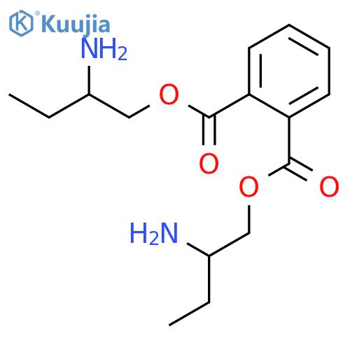 1,2-Benzenedicarboxylic acid, bis(2-aminobutyl) ester structure