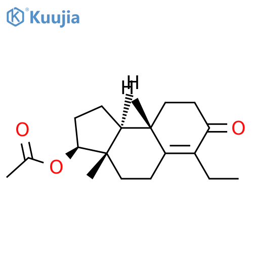 3beta-Acetoxy-6-ethyl-1,2,3,3a,4,5,8,9,9a,9b-decahydro-3abeta-methyl-7H-benz[e]inden-7-one structure