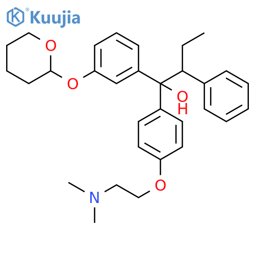 Benzeneethanol, α-[4-[2-(dimethylamino)ethoxy]phenyl]-β-ethyl-α-[3-[(tetrahydro-2H-pyran-2-yl)oxy]phenyl]- structure