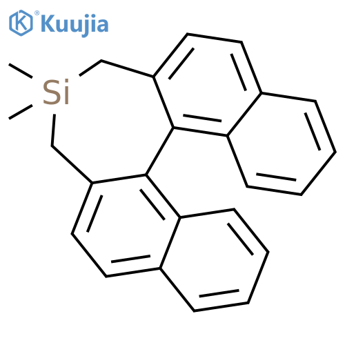 3H-Dinaphtho[2,1-c:1',2'-e]silepin, 4,5-dihydro-4,4-dimethyl-, (±)- structure