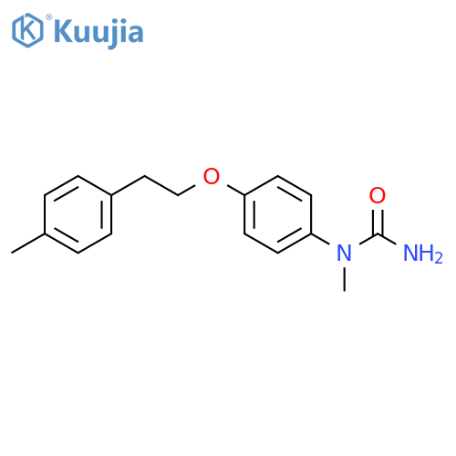 Urea, N-methyl-N-[4-[2-(4-methylphenyl)ethoxy]phenyl]- structure