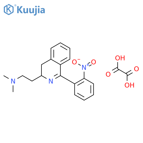 3-Isoquinolineethanamine, 3,4-dihydro-N,N-dimethyl-1-(2-nitrophenyl)-, ethanedioate (1:1) structure