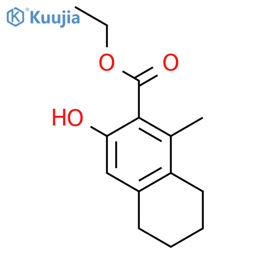 2-Naphthalenecarboxylic acid, 5,6,7,8-tetrahydro-3-hydroxy-1-methyl-,ethyl ester structure