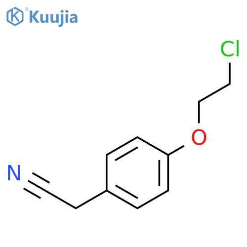 Benzeneacetonitrile, 4-(2-chloroethoxy)- structure