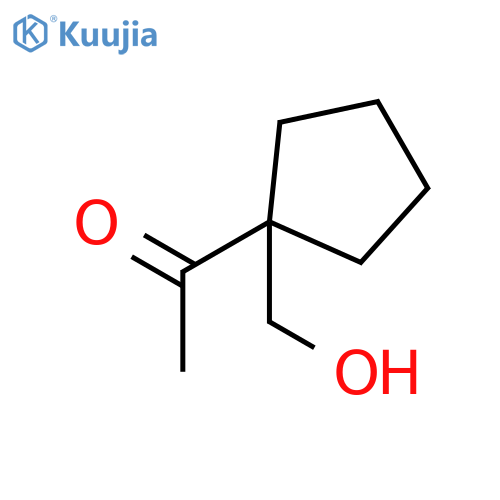 Ethanone, 1-[1-(hydroxymethyl)cyclopentyl]- structure
