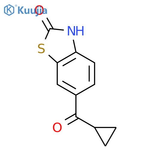 2(3H)-Benzothiazolone, 6-(cyclopropylcarbonyl)- structure