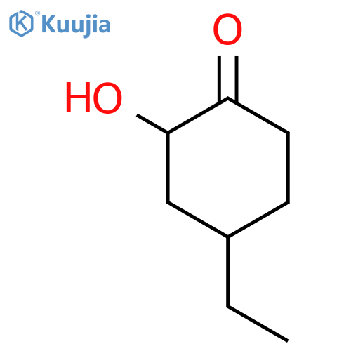 Cyclohexanone, 4-ethyl-2-hydroxy-, (2S)- structure