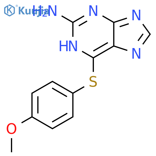 1H-Purin-2-amine, 6-[(4-methoxyphenyl)thio]- structure